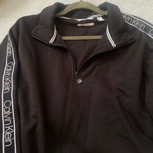 Calvin Klein Men's Zip-Up Black Sweater